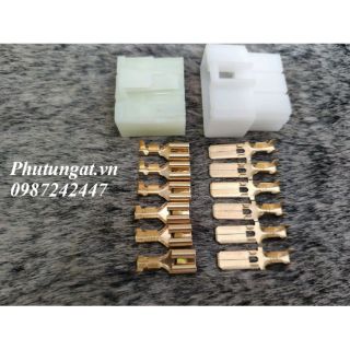 Bộ giắc cắm sạc 6 lỗ 6p 6.3