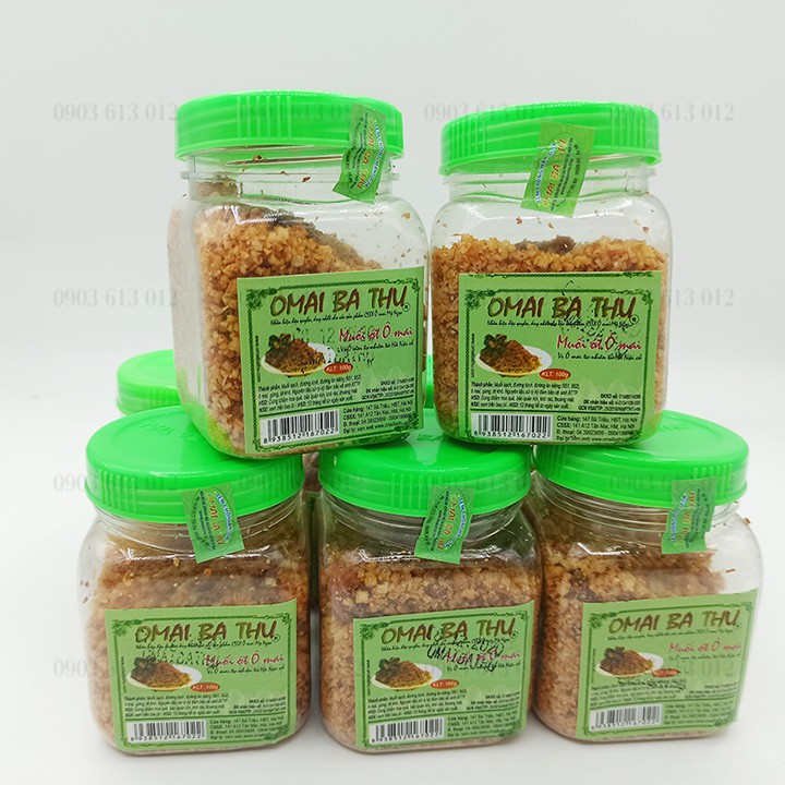 Muối ô mai 🍏FREESHIP🍏 Vị ô mai tự nhiên từ Hà Nội (1 lọ/100g), muối ô mai bà Thu có tem chống hàng giả chính hãng