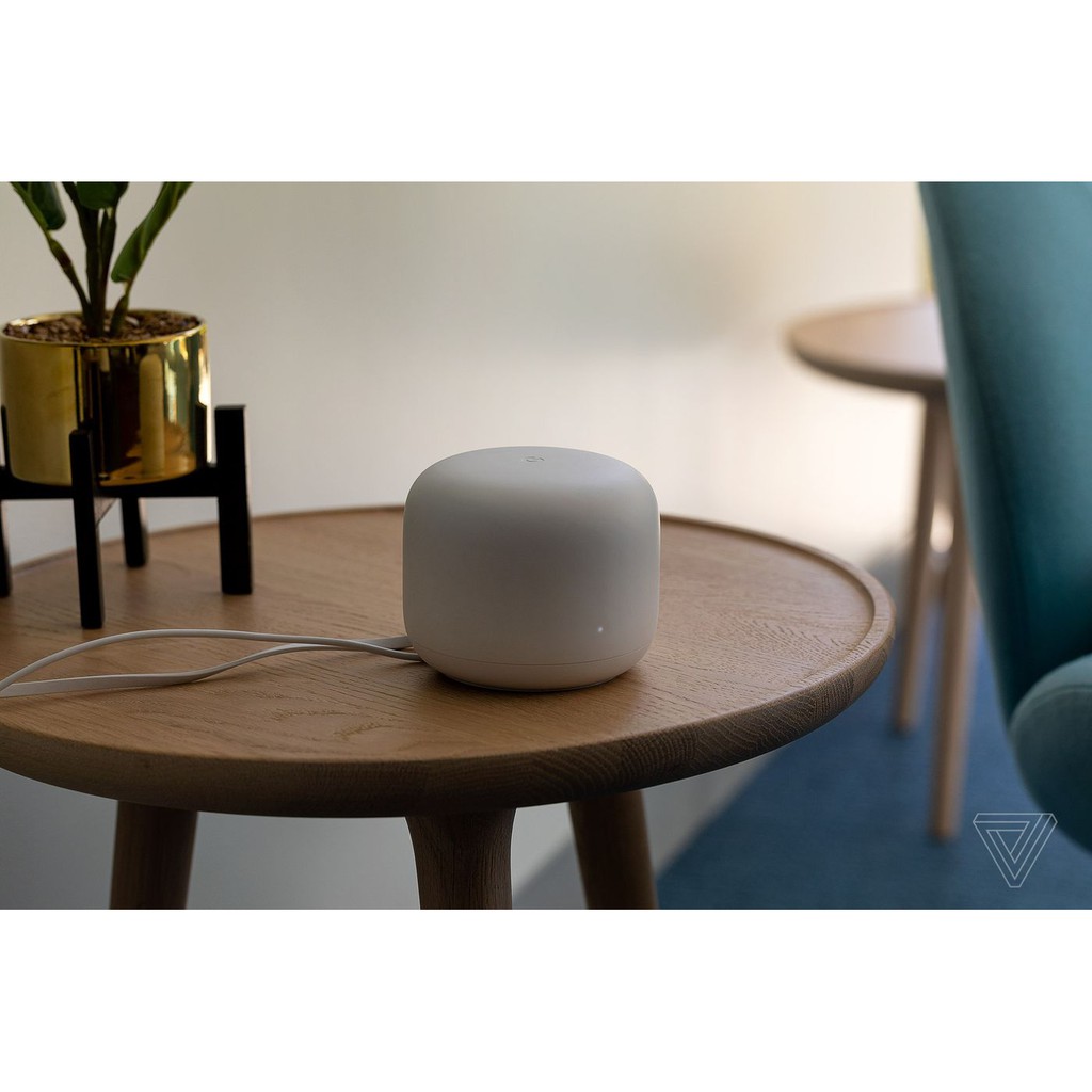Google Nest Wifi thế hệ mới 3 pack (1 Router + 2 Point) Tích hợp trợ lý ảo Google Assistant, hàng nguyên seal - US.