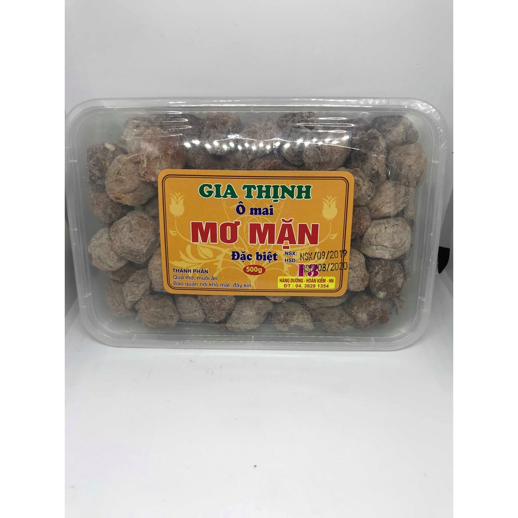 Ô mai mơ mặn (xí muội mặn) 500gr Gia Thịnh Hà Nội