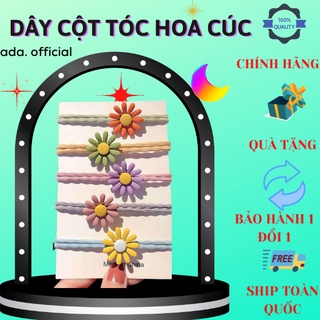 Dây cột tóc bông hoa cúc xinh xắn cho nữ