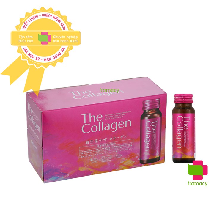 Collagen nước Shiseido, Nhật Bản (50ml) giúp đẹp da cho người từ 18 tuổi