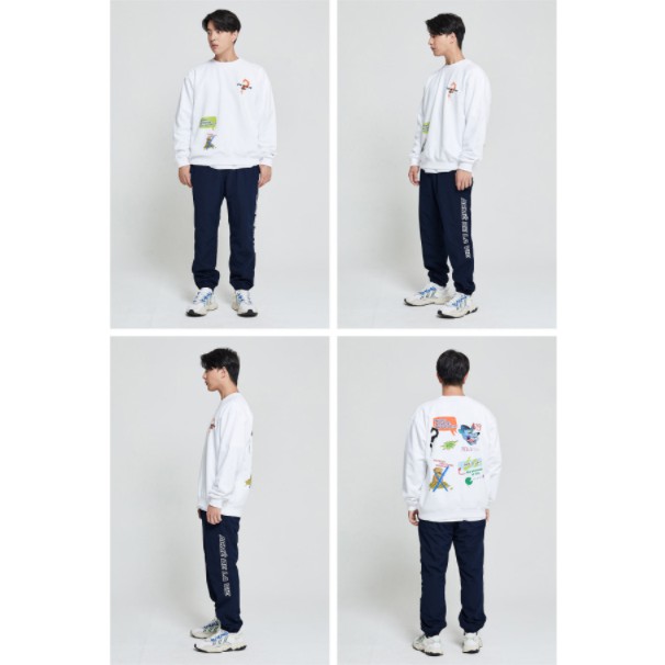 Áo Thun Dài Tay ADLV CARTOON SERIES WOFT SWEATSHIRT WHITE