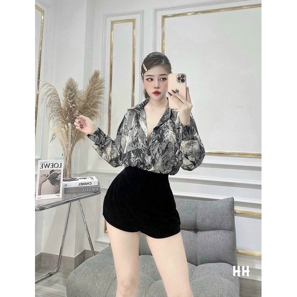 sơ mi loang thụng