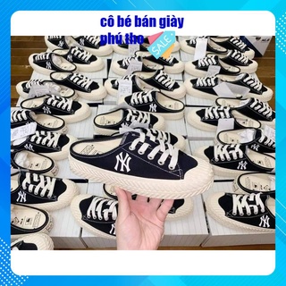 Giày sục mlb ny đen bản cao cấp hàng 1-1 full box bill dễ phối đồ