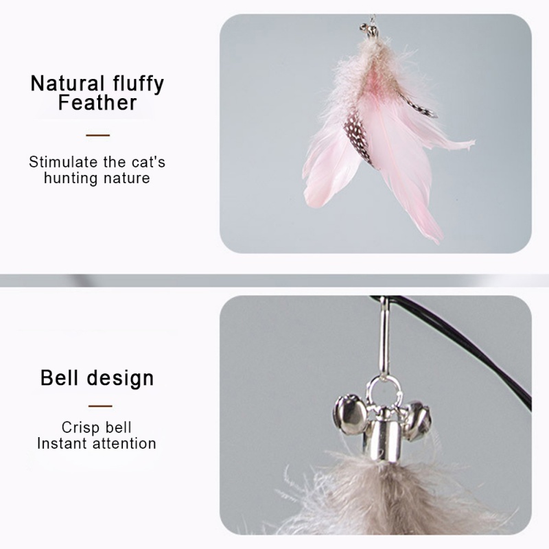 Gậy Đồ Chơi Tự Động Làm Từ Nhựa Cho Mèo Vừa Và Nhỏ