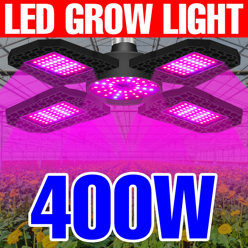 Bóng Đèn LED Trồng Cây Trong Nhà 400W E27 300W 200W Có Thể Gấp Gọn