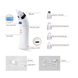 Máy hút mụn 5 chế độ cao cấp Binzim