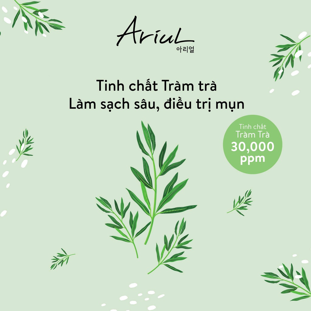 [HSD T2/2024] Mặt nạ ARIUL 7 DAYS MASK Tràm trà TEA TREE + M (Madecassoside) 23ml