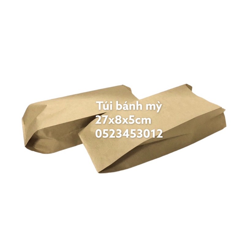 100 Túi bánh mỳ loại dài 27x8x5cm