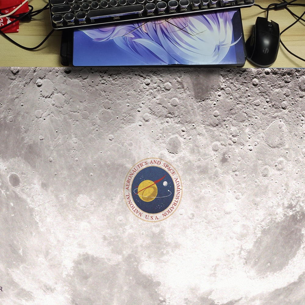 Tấm Lót Chuột Và Bàn Phím Máy Tính Hình Phi Hành Gia 700x300mm