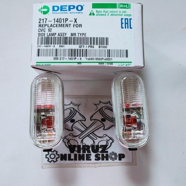 HONDA FENDER 1 bộ đèn gắn bên hông xe hơi CIVIC GENIO DEPO (1 bộ) | BigBuy360 - bigbuy360.vn