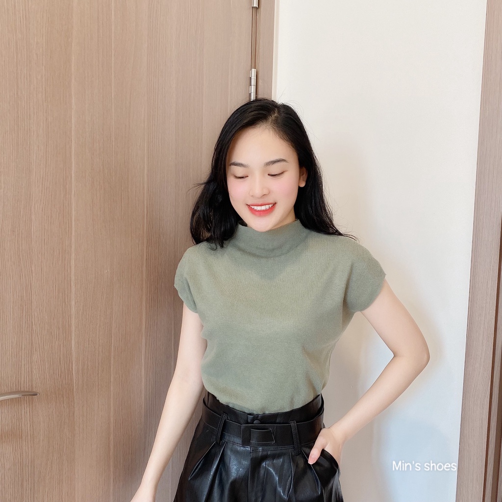 Min's Shoes - Áo Len Dệt Kim Tay Hến Nữ Áo 424