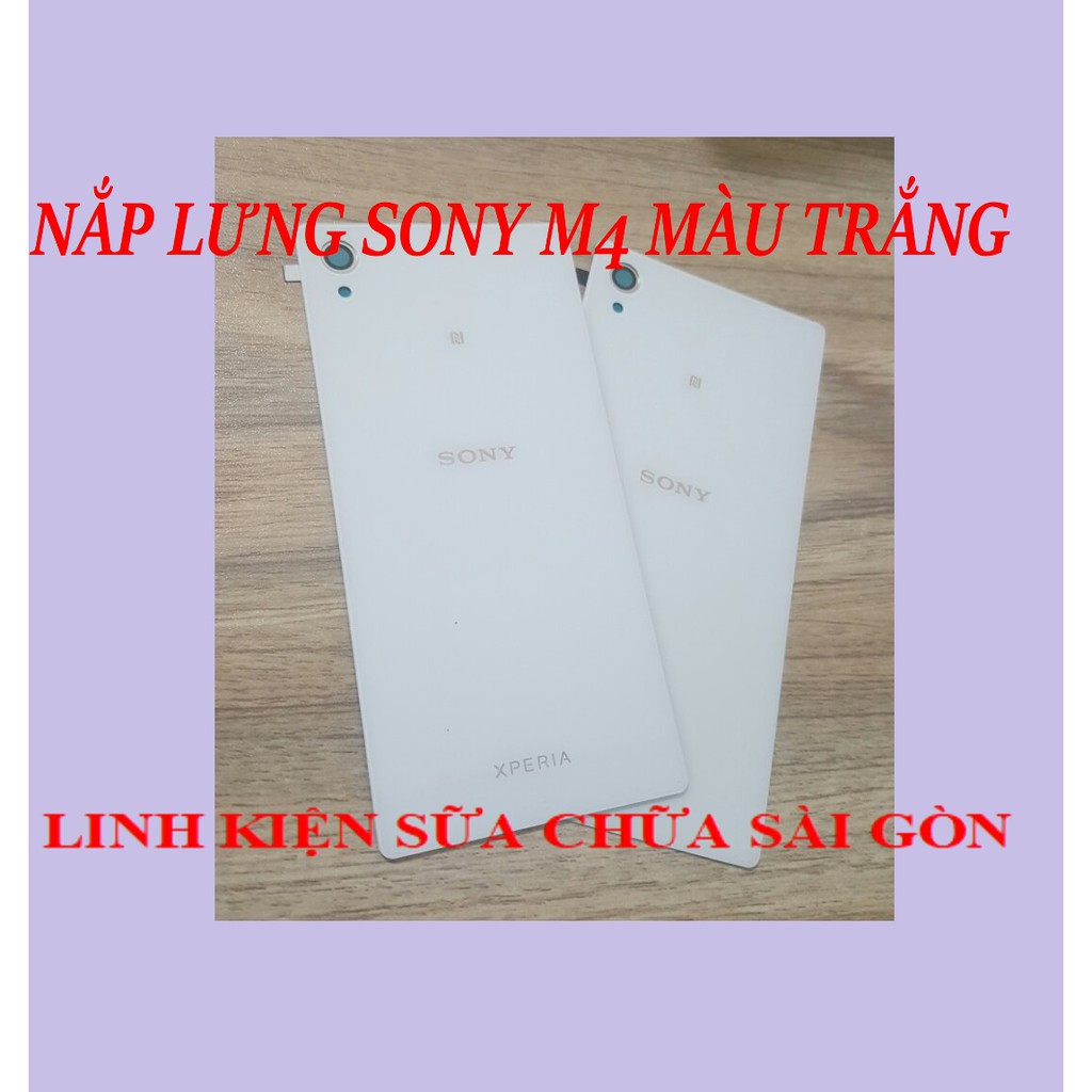 NẮP LƯNG SONY M4 MÀU  TRẮNG