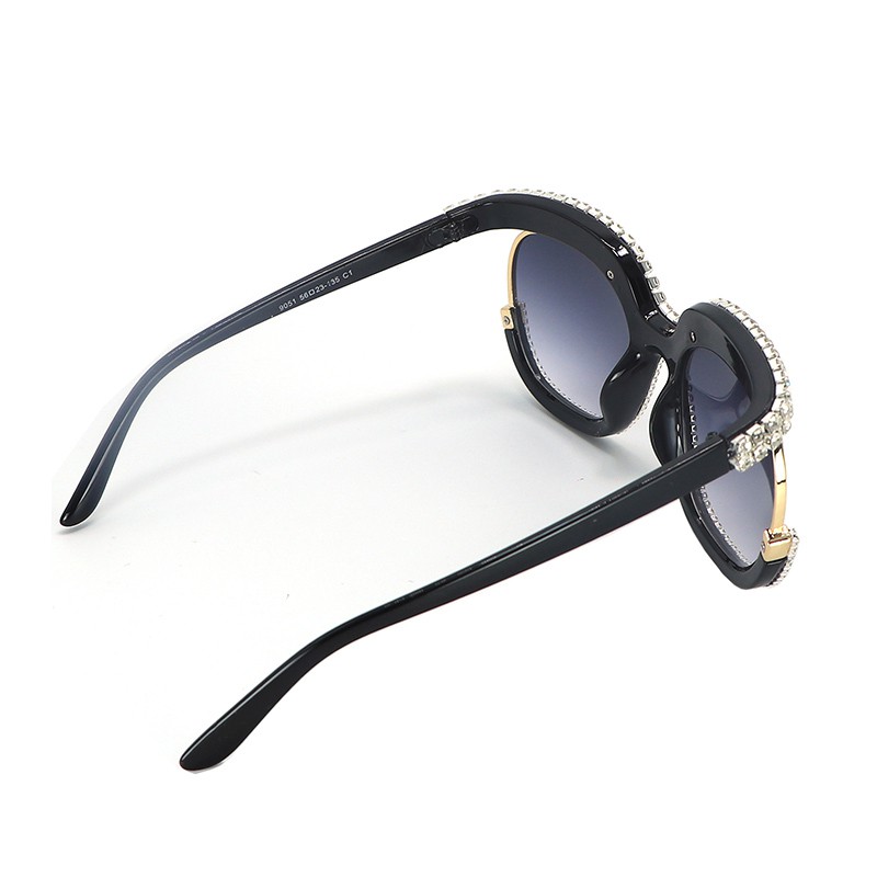 Kính mát chống tia uv400 đính đá thời trang cho nữ