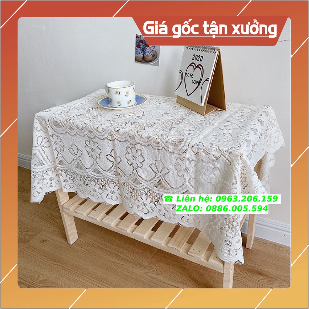 [HOT] Khăn Trải Bàn Trắng Vuông, Chữ Nhật, Tròn Ren Hoa Trang Trí Chụp Ảnh Siêu Đẹp