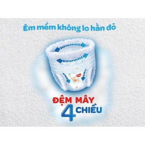 [Hàng chính hãng] Tã quần Huggies size L – 38 miếng (9-14kg) Mẫu mới đệm mây 4 CHIỀU