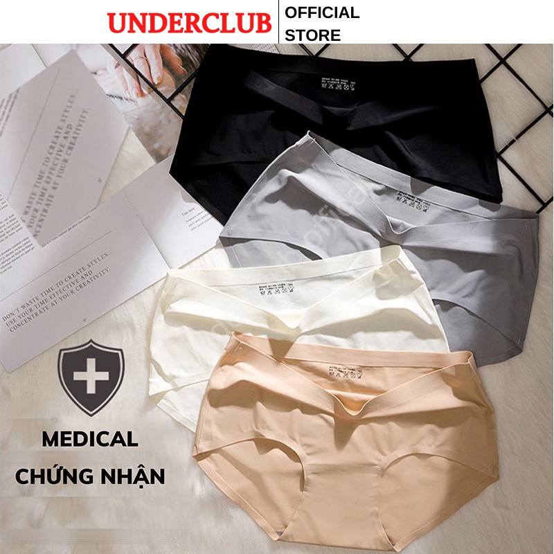 Quần Lót Nữ Đúc Su [UnderClub] Quần Đúc Su Thun Lạnh Cạp Ép Không Viền