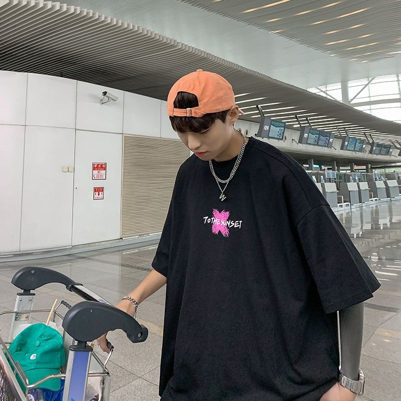 Áo thun tay lỡ nam nữ, áo phông unisex form rộng chất cotton mát mịn thấm hút mồ hôi in hình ANDA | BigBuy360 - bigbuy360.vn