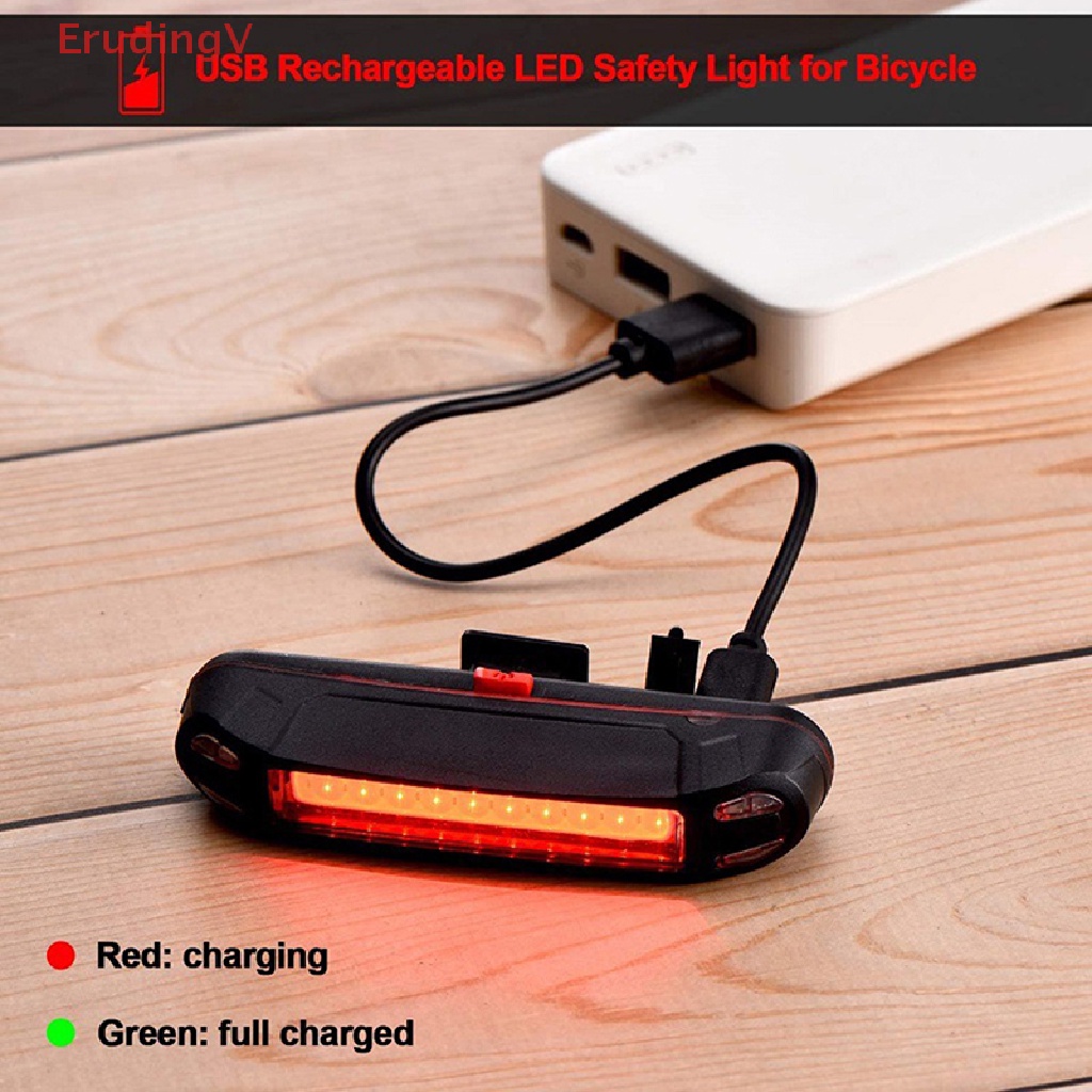 Đèn Led Gắn Đuôi Xe Đạp Leo Núi Chống Nước Có Thể Sạc Lại Bằng Cổng Usb