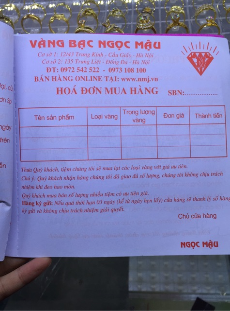 Dây bạc nam Nmj dẹt