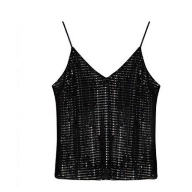 Áo thun kim sa 2 dây