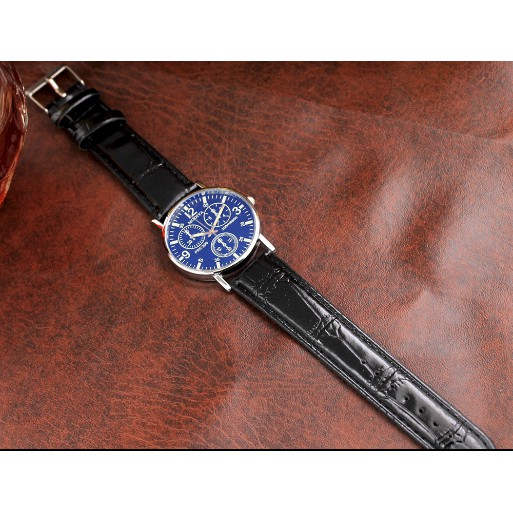 Đồng hồ thời trang unisex MODIYA dây da giả 3 kim | BigBuy360 - bigbuy360.vn