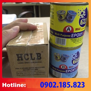 sx - KEO DÁN ĐA NĂNG 2 thành phần Epoxy -HCLB 611 (bộ 2,8kg) để chống thấm, bể ngầm, bể phốt, sàn nhà vệ sinh, gắn bê tô
