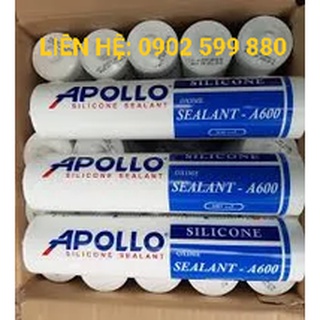 Keo silicon apollo a600- keo apollo trắng trong - trắng sữa - đen