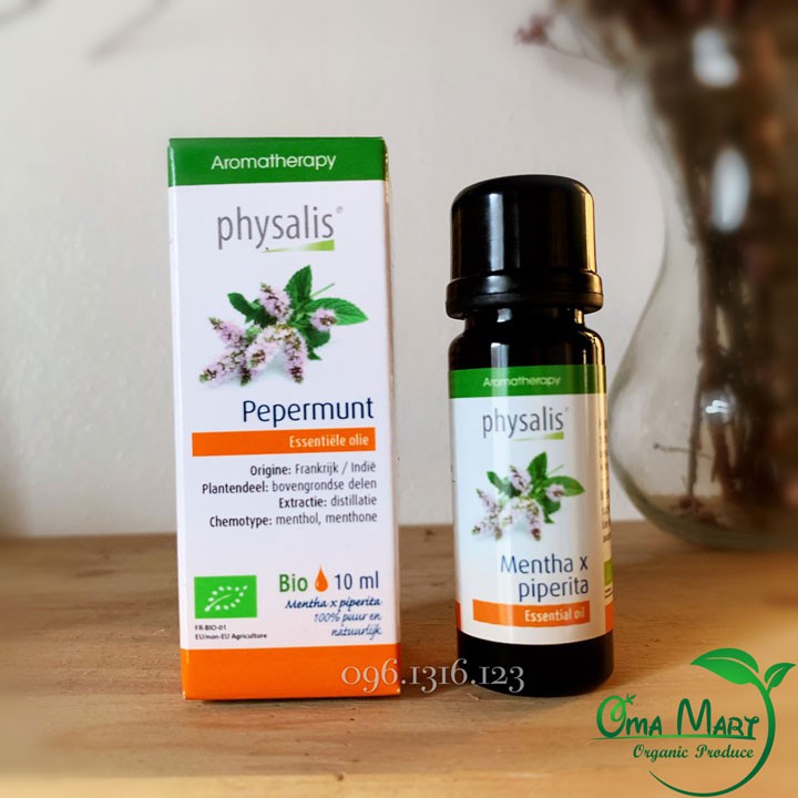 Tinh dầu bạc hà hữu cơ Physalis 10ml