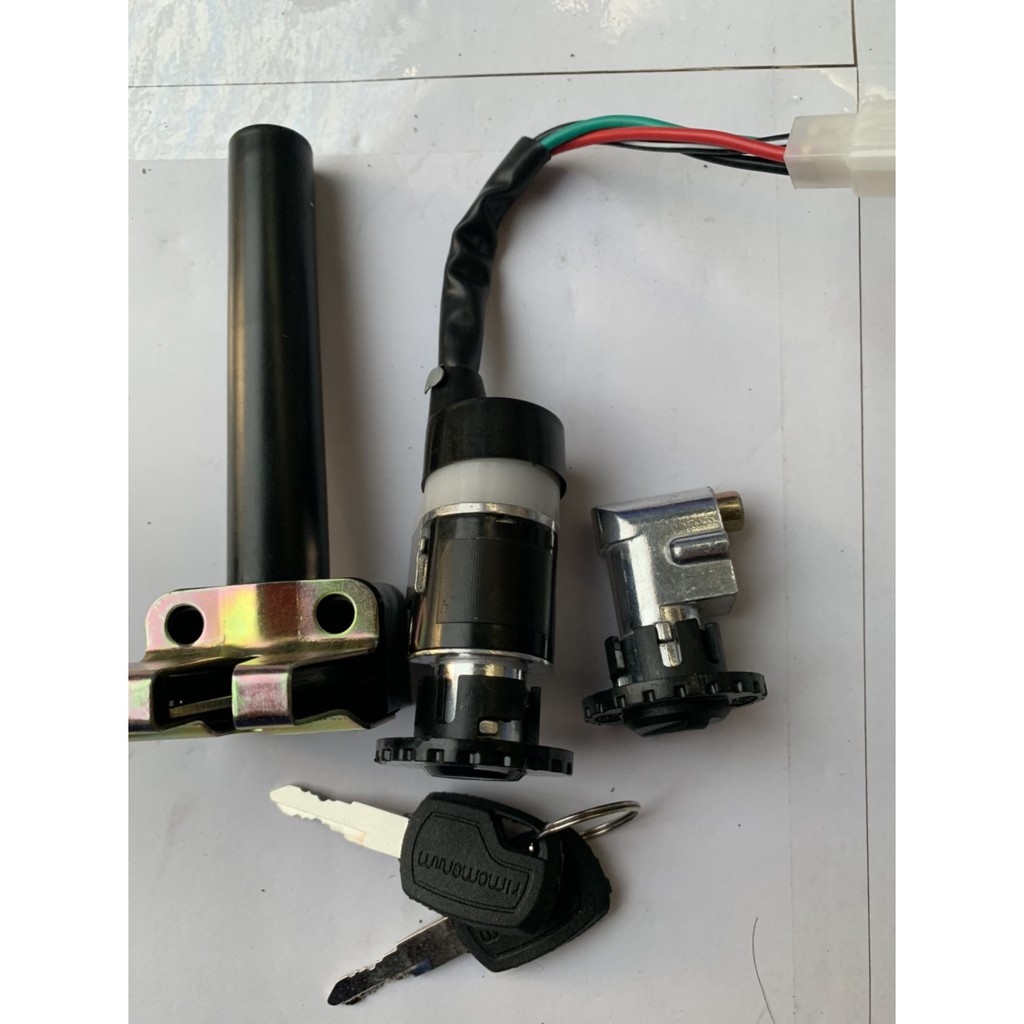 Bộ 3 khóa cho xe đạp điện 133S, 133S plus ( khóa bình - khóa điện - cốp )