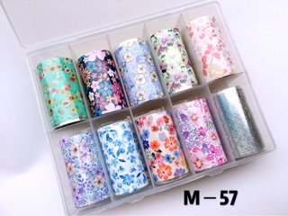 Foil hoa làm nail trang trí móng hot mới