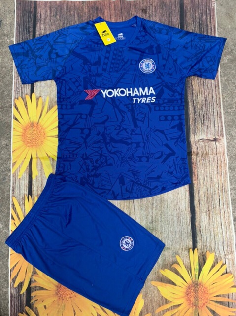 Bộ quần áo bóng đá CLB- Chelsea Xanh