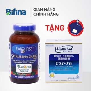 Chính Hãng Combo tăng cân Tảo mặt trời Spirulina Gold Plus Mỹ hộp 360 viên