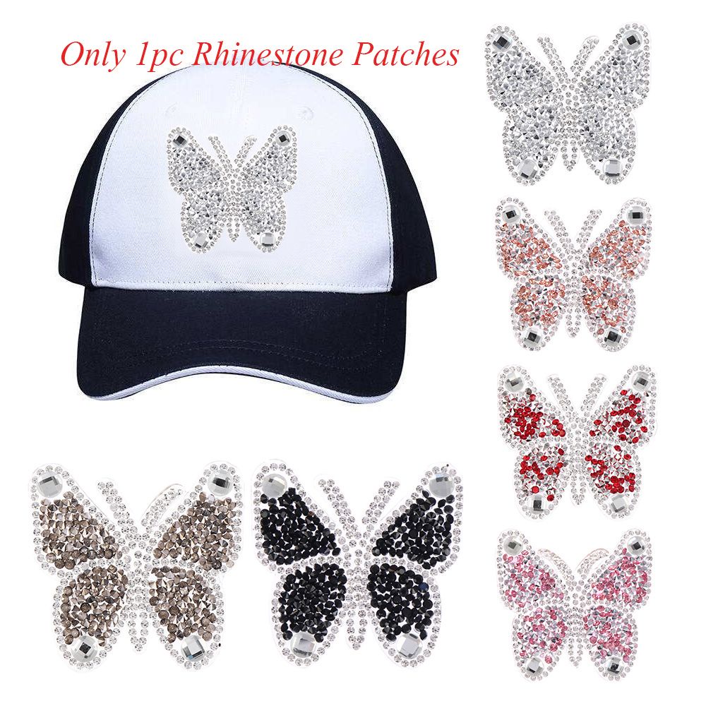 Miếng vá ủi nhiệt thêu trang trí quần áo hình bướm cao cấp DIY