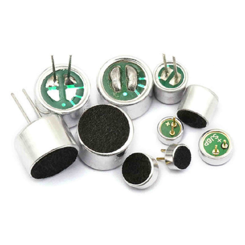 20pcs 4.5*2.2mm 6*2.2mm 6*5mm 9*4.5mm 9*7mm electret microphone condenser Pickup microphone 52DB 56DB with 2pin