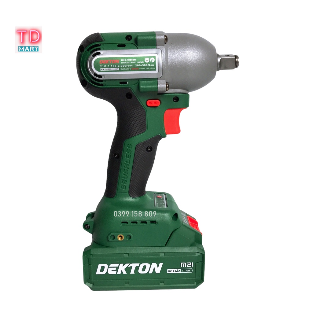 MÁY SIẾT BULONG  DEKTON M21 IW380N 3 CẤP CHỈNH LỰC - ĐẦU 2 IN 1