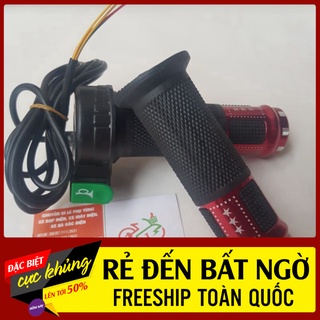 Tay ga 1 nút kèn màu tay ga xe đạp điện huy xe điện