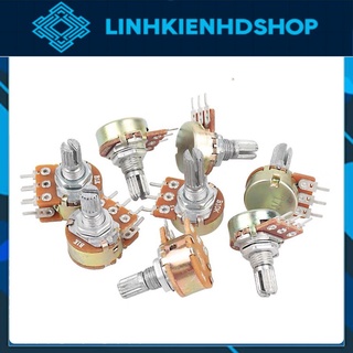 Triết áp đôi wh148/ biến trở volume b1k-500k núm / nắp triết áp
