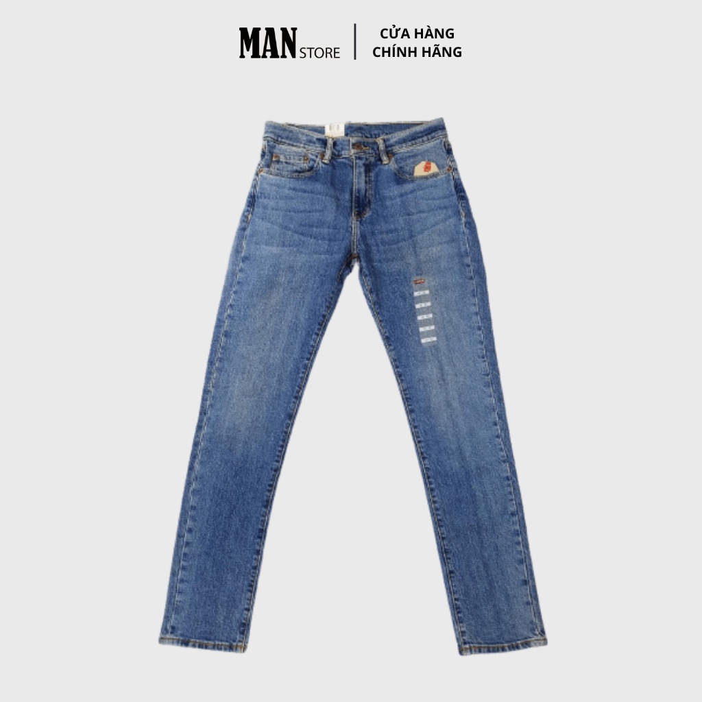 Quần jean dài nam Levi's 511, quần bò nam, phom slim fit, vải co giãn, dày đẹp, không bay màu, năng động, dễ phối đồ