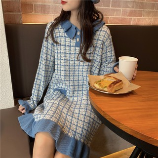 Váy len caro nhún bèo ulzzang ( có ảnh thật + clip )