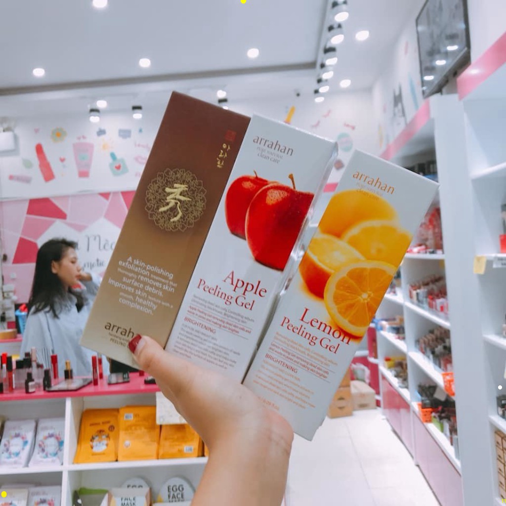 Tẩy Da Chết Làm Trắng Da Hoa Quả Arrahan, gel tẩy tế bào chết Arrahan Whitening Peeling kích trắng da MTE | BigBuy360 - bigbuy360.vn