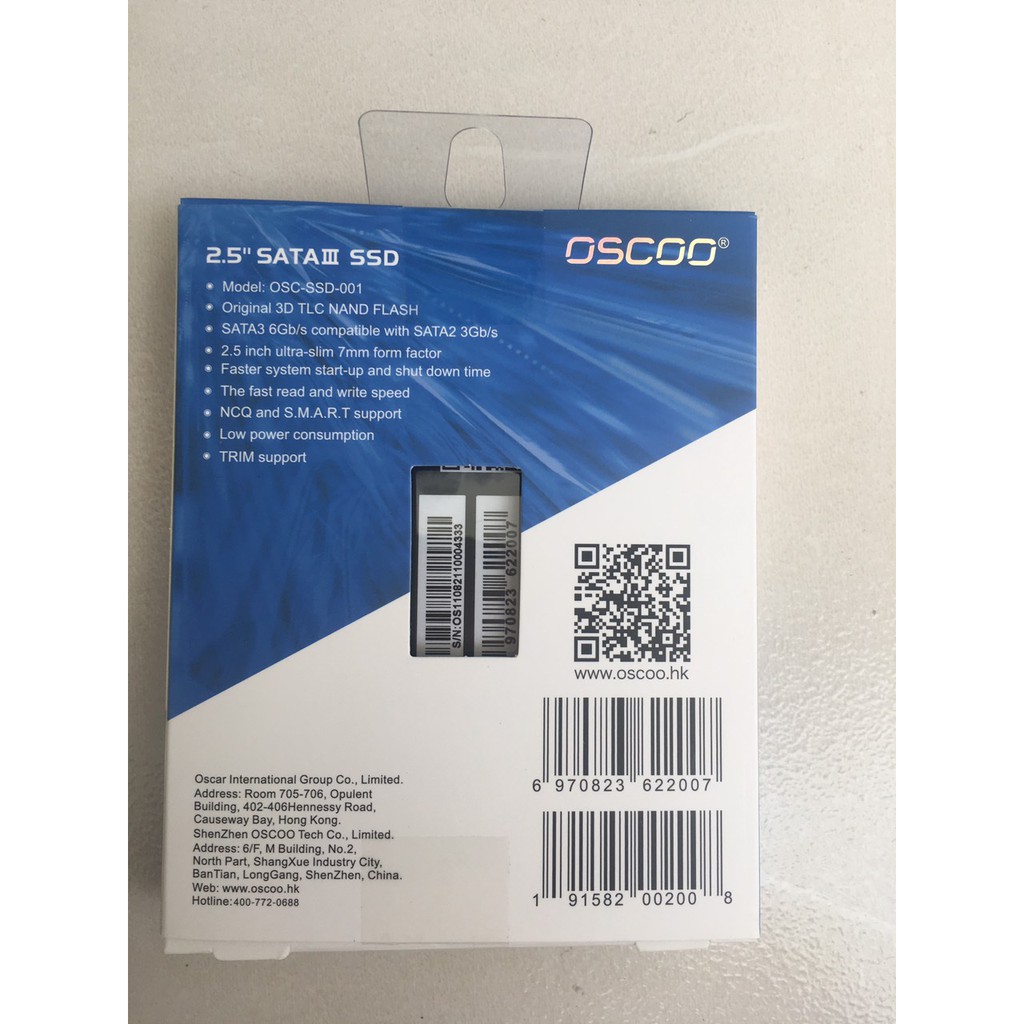 Ổ cứng SSD 128GB OSCOO Chính hãng VSP phân phối