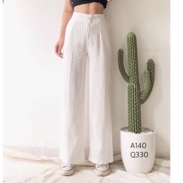 Quần culottes đũi xuông dài_N009