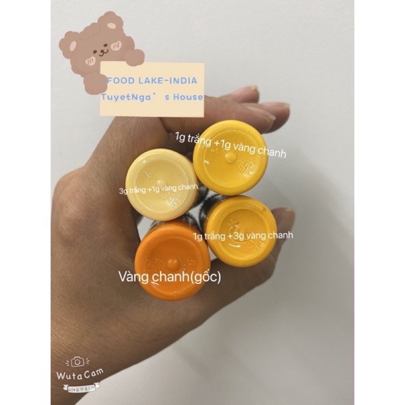 COMBO 50g MÀU THỰC PHẨM TAN DẦU ẤN ĐỘ