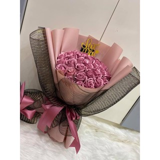[Hoả tốc] Hoa Sáp thơm màu hồng nude 30 bông