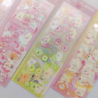 Sticker Dán Trang Trí Hình Thỏ Và Gấu Dễ Thương