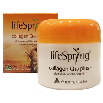  Kem Nhau Thai Cừu LifeSpring Collagen Q10 Plus Giúp Mờ Thâm Nám 100ml của Úc