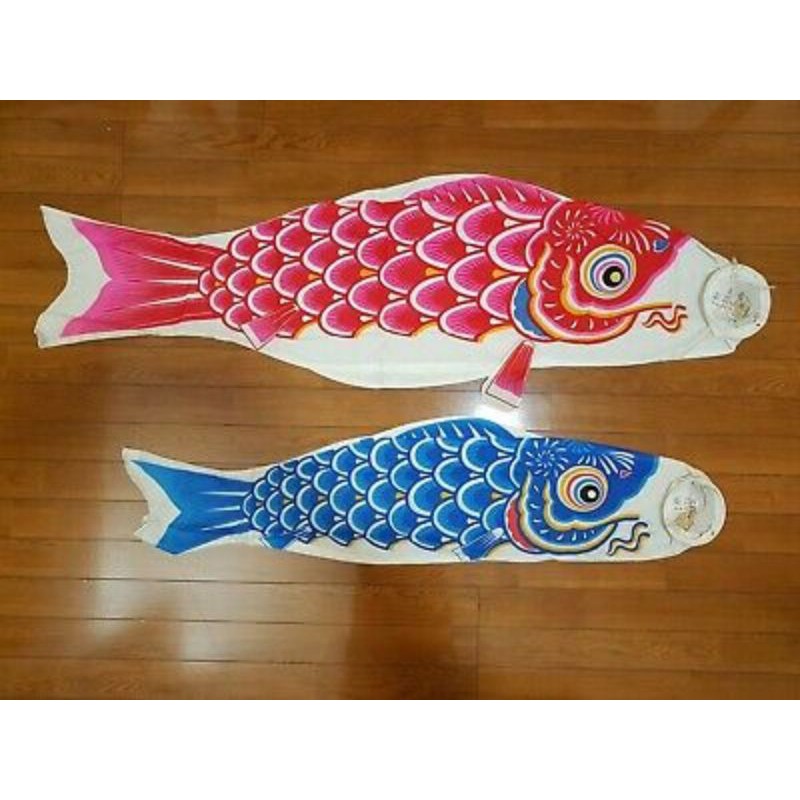 Bộ cờ cá chép truyền thống, diều gió Koi Nobori 300 cm, size lễ hội