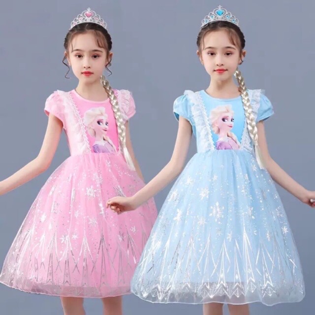 Váy elsa mẫu mới 2020 cho bé 15-22kg